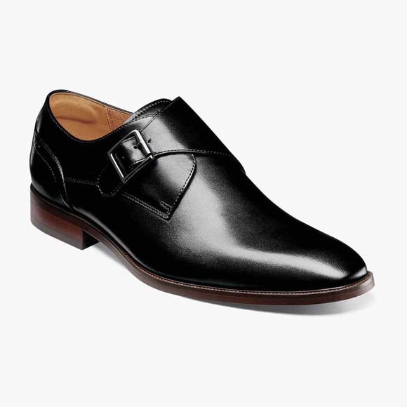 Florsheim Sorrento Monk Strap Shoe sz 12 M in Black NIB